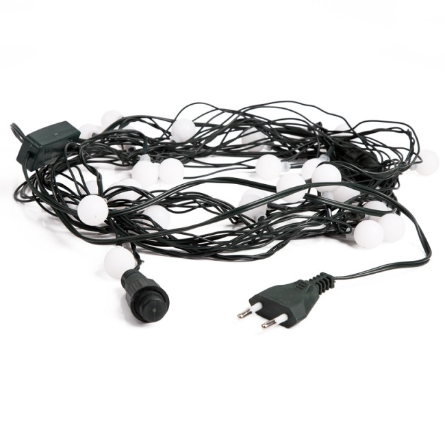 Гирлянда Шарики Ø18мм, 5м, темно-зеленый ПВХ, 30 диодов, цвет RGB Гирлянда Шарики Ø18мм, 5м, темно-зеленый ПВХ, 30 диодов, цвет RGB