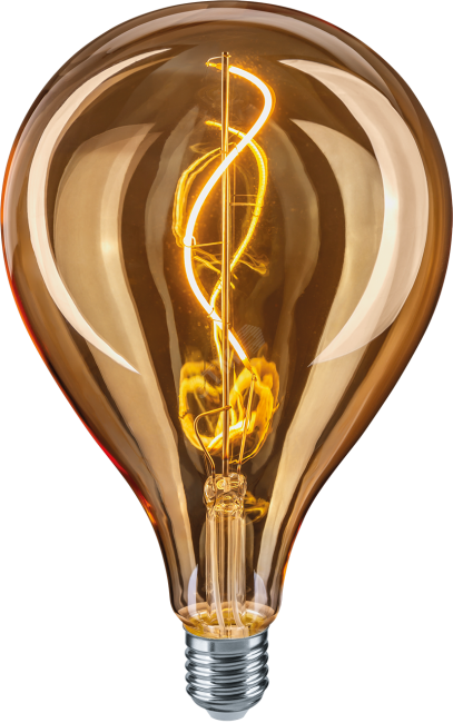 Лампа светодиодная LED 4вт E27 теплый PS125 ретро FILAMENT