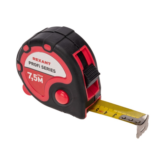 Рулетка измерительная Профи прорезиненный корпус, 7,5м х 25мм Рулетка измерительная Профи прорезиненный корпус, 7,5м х 25мм