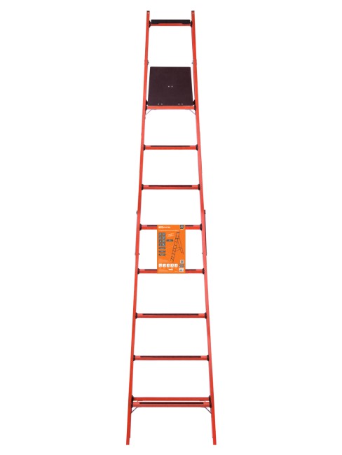 Стремянка диэлектрическая СД-2.5, 8 ступеней, высота площадки 2,5 м, до 50 кВ, "ЭкспертЭлектрик" TDM