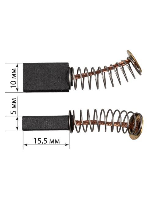 Щетки графитовые ЩГ-10860103 для дрели ударной ДУ-850, 2 шт. в комплекте, TDM