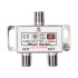 Делитель ТВx2 под F-разъем, 5-1000МГц, Silver (3 F-разъема в комплекте) REXANT