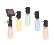 Садовая гирлянда 10 подсвечиваемых  светодиодами лампочек.Общая длина от солнечной ERAGS012-04 ЭРА