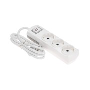 Удлинитель PREMIUM 3 гнезда, 1,5м, 3х1,5мм², с/з, с выключателем, белый REXANT Удлинитель PREMIUM 3 гнезда, 1,5м, 3х1,5мм², с/з, с выключателем, белый REXANT