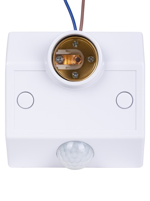 Датчик движения стена с патр. ДДСПт-01 60Вт, 10-300с, 6м, 3+Лк, 120(сбоку)+360(сверху)гр, IP20, TDM Датчик движения стена с патр. ДДСПт-01 60Вт, 10-300с, 6м, 3+Лк, 120(сбоку)+360(сверху)гр, IP20, TDM