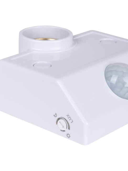 Датчик движения стена с патр. ДДСПт-01 60Вт, 10-300с, 6м, 3+Лк, 120(сбоку)+360(сверху)гр, IP20, TDM Датчик движения стена с патр. ДДСПт-01 60Вт, 10-300с, 6м, 3+Лк, 120(сбоку)+360(сверху)гр, IP20, TDM