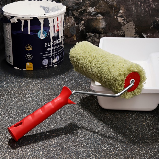 Валик полиакрил зеленый, ворс 18 мм, ширина ролика 180 мм, Ø 42 мм, бюгель 6мм, d 42 мм REXANT Валик полиакрил зеленый, ворс 18 мм, ширина ролика 180 мм, Ø 42 мм, бюгель 6мм, d 42 мм REXANT