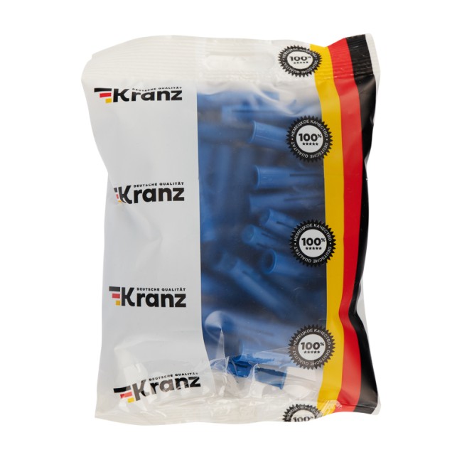 Дюбель распорный KRANZ 10х60, синий, пакет (50 шт./уп.)