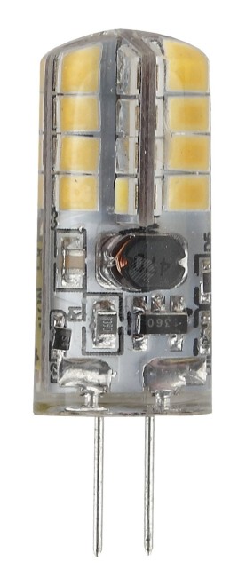 Лампа светодиодная LED 2.5Вт JC 2700К G4 теплый капсула 12V
