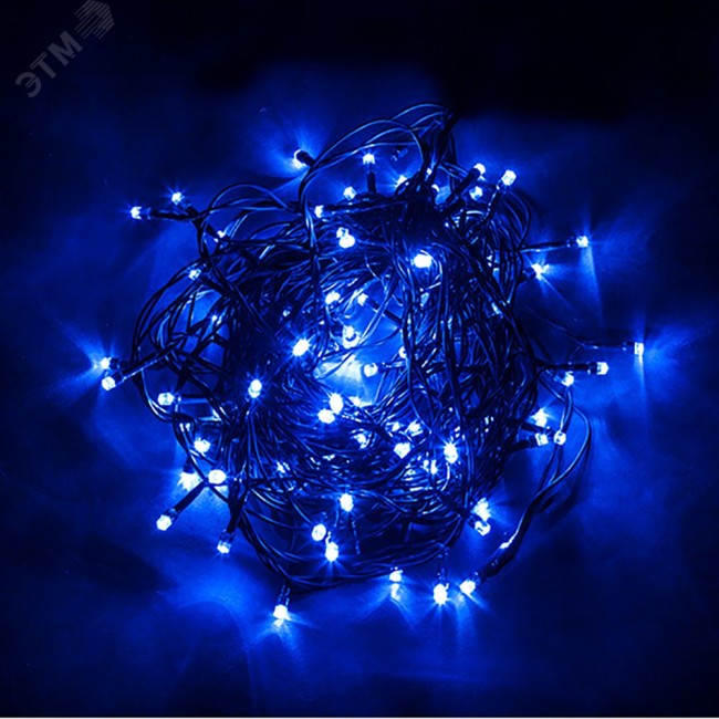 Гирлянда линейная LED синий 10м с контроллером