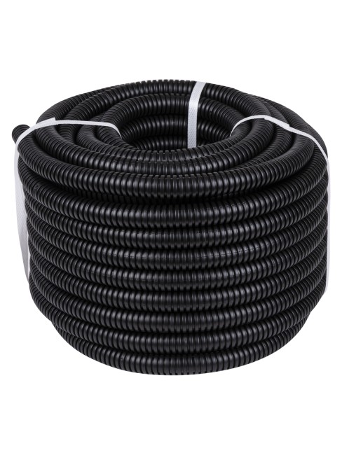 Труба гофрированная ПНД d 20 с зондом (25 м) легкая черная TDM Труба гофрированная ПНД d 20 с зондом (25 м) легкая черная TDM