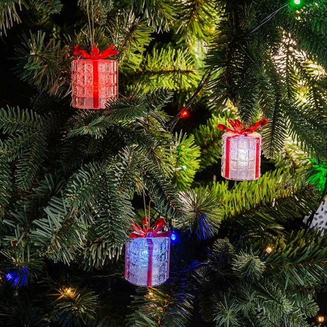Фигура светодиодная на подставке Новогодний подарок, RGB Фигура светодиодная на подставке Новогодний подарок, RGB