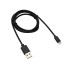 Кабель REXANT USB-Lightning 1 м, черная нейлоновая оплетка