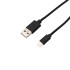 Кабель REXANT USB-Lightning 1 м, черная нейлоновая оплетка