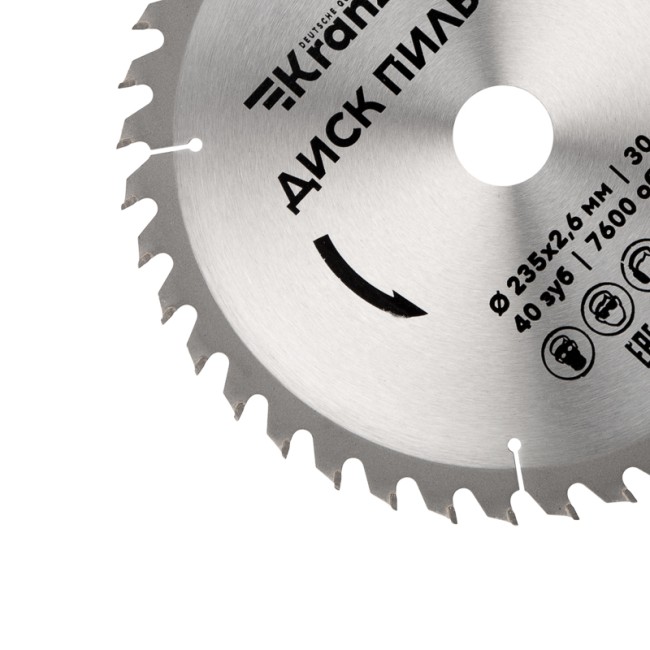 Диск пильный 235 мм х 40 зуб х 30 мм KRANZ