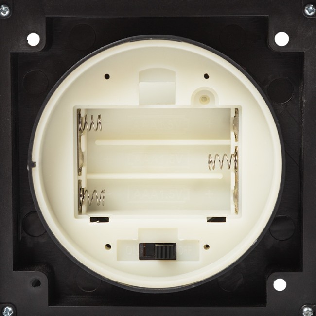 Декоративный фонарь со свечкой, черный корпус, размер 10,5х10,5х24 см, цвет ТЕПЛЫЙ БЕЛЫЙ Декоративный фонарь со свечкой, черный корпус, размер 10,5х10,5х24 см, цвет ТЕПЛЫЙ БЕЛЫЙ