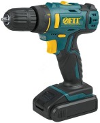 Дрель-Шуруповерт акк. 14.4 В, 0-400/1450 об/мин, 23.0 Нм, 1 (Li-Ion) 1.3 Ач, 1.5 ч., рез. накл., коробка