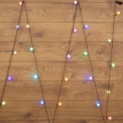 Гирлянда Шарики Ø25мм, 5м, темно-зеленый ПВХ, 25 диодов, цвет RGB Гирлянда Шарики Ø25мм, 5м, темно-зеленый ПВХ, 25 диодов, цвет RGB