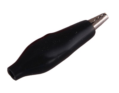 Зажим крокодил в изоляторе REXANT, длина 40 мм, ток 5A, 2 шт., пакет БОПП Зажим крокодил в изоляторе REXANT, длина 40 мм, ток 5A, 2 шт., пакет БОПП