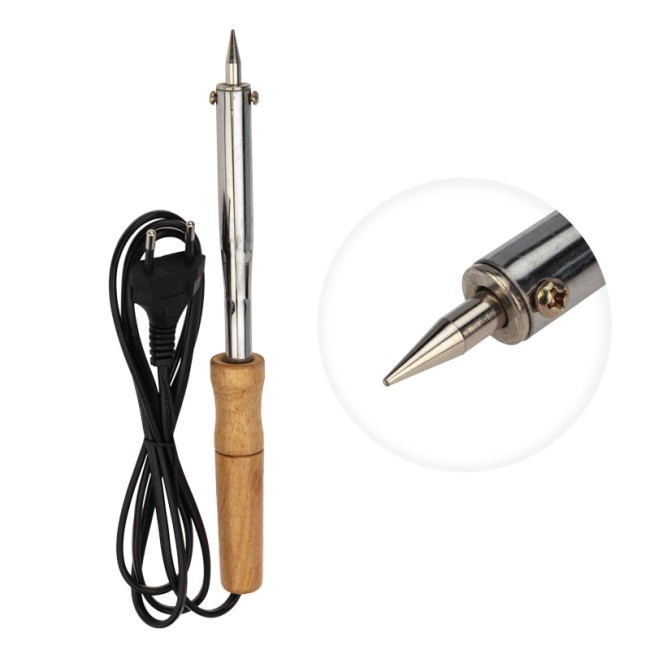 Паяльник с деревянной ручкой, серия WOOD, 80Вт, 230В, блистер PROconnect Паяльник с деревянной ручкой, серия WOOD, 80Вт, 230В, блистер PROconnect