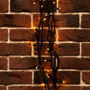 Гирлянда Твинкл Лайт 20 м, черный КАУЧУК, 240 диодов, цвет желтый (контроллер в комплекте)