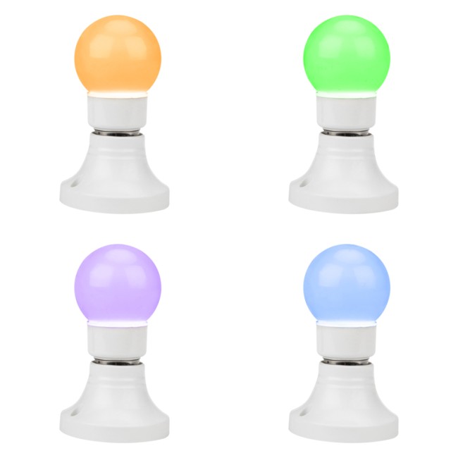 Лампа шар Е27 9 LED Ø50мм RGB