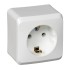 Розетка 1-м ОП Этюд 16А IP20 250В с заземл. без защ. шторок бел. SE PA16-003B Розетка 1-м ОП Этюд 16А IP20 250В с заземл. без защ. шторок бел. SE PA16-003B