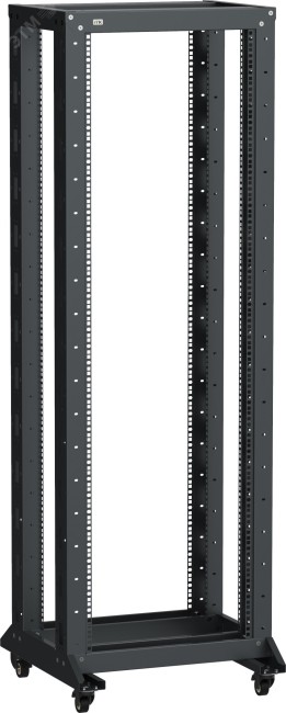 Стойка двухрамная на роликах ITK LINEA F 20U 600х600мм черная (LF05-37U66-2RM)