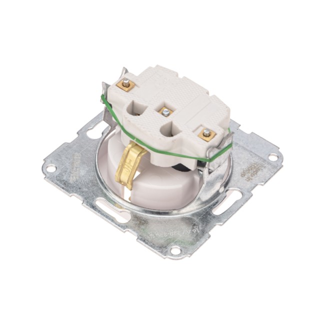 DEA Розетка 1-ая с/з з/ш с/у 16А мех. Бел KRANZ DEA Розетка 1-ая с/з з/ш с/у 16А мех. Бел KRANZ