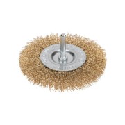 Щетка дисковая для дрели витая латунированная проволока 100мм Kranz KR-91-1231 Щетка дисковая для дрели витая латунированная проволока 100мм Kranz KR-91-1231