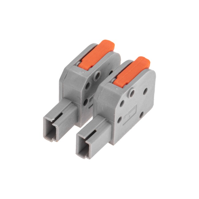 Клемма СМК 222-421R проходная разъемная 1 полюс серая 0,2-2,5/4мм² (50 шт/уп) REXANT Клемма СМК 222-421R проходная разъемная 1 полюс серая 0,2-2,5/4мм² (50 шт/уп) REXANT