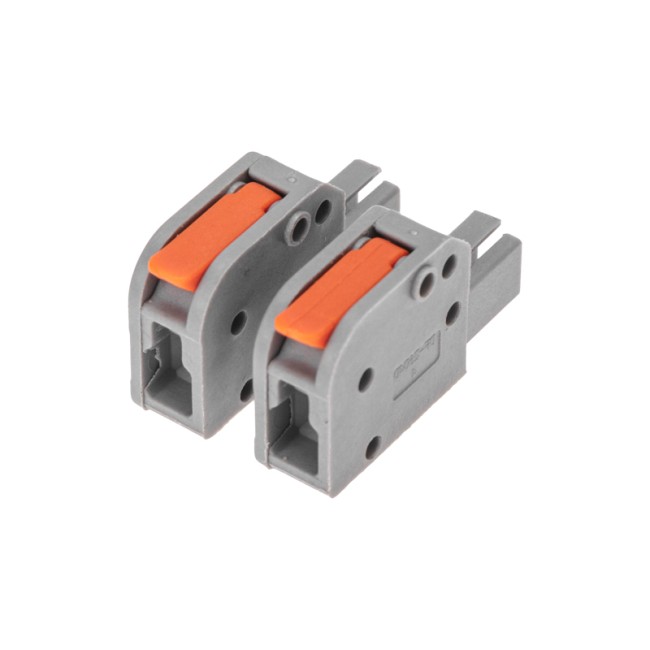 Клемма СМК 222-421R проходная разъемная 1 полюс серая 0,2-2,5/4мм² (50 шт/уп) REXANT Клемма СМК 222-421R проходная разъемная 1 полюс серая 0,2-2,5/4мм² (50 шт/уп) REXANT