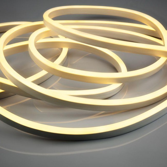 Шнур светодиодный гибкий неон Neon-Night SMD 8х16мм IP65 односторон. тепл. бел. 120 LED/м набор 10м (с компл.подключ.) Neon-Night 131-004