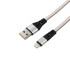 Кабель REXANT USB-Lightning 2.4 A, 1 м, белая нейлоновая оплетка