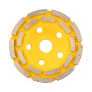 Чашка алмазная шлифовальная, двухрядная,125х22,2мм KRANZ Чашка алмазная шлифовальная, двухрядная,125х22,2мм KRANZ