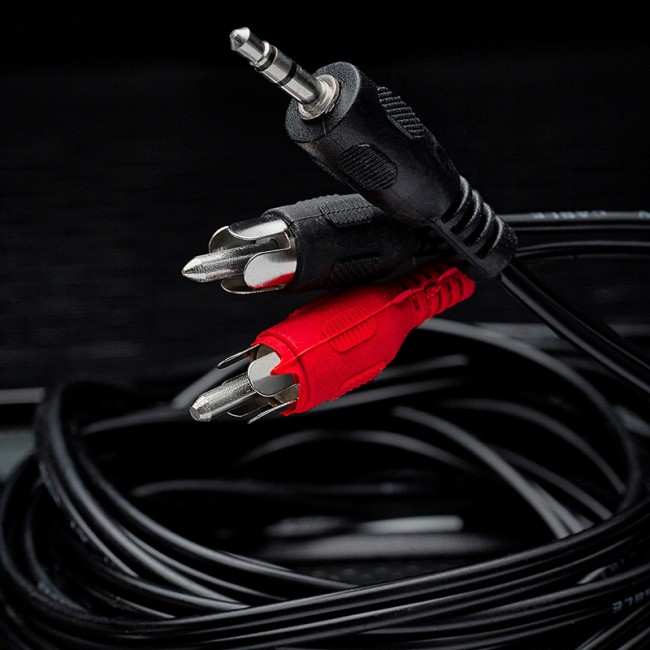 Шнур Стерео 3,5мм - 2 RCA, 5м REXANT Шнур Стерео 3,5мм - 2 RCA, 5м REXANT