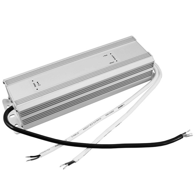 Источник питания AC 110-250V/DC 12V 12,5А 150W с проводами влагозащищенный (IP67)