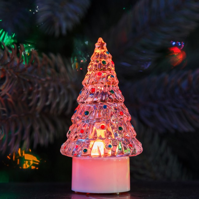 Фигура светодиодная на подставке Елочка средняя, RGB Фигура светодиодная на подставке Елочка средняя, RGB