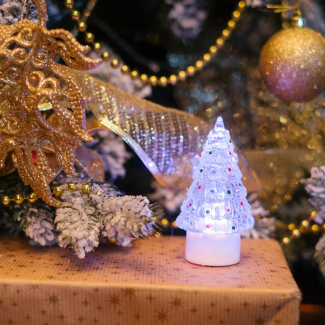 Фигура светодиодная на подставке Елочка средняя, RGB Фигура светодиодная на подставке Елочка средняя, RGB