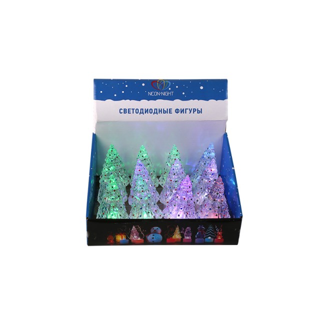 Фигура светодиодная на подставке Елочка средняя, RGB Фигура светодиодная на подставке Елочка средняя, RGB
