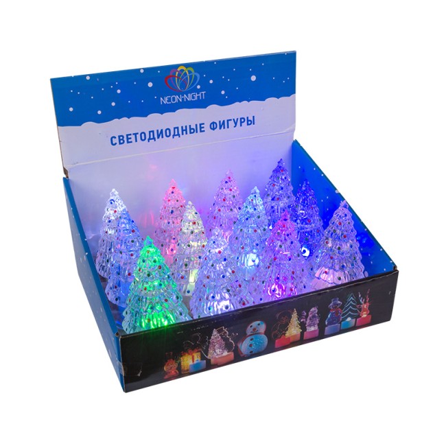 Фигура светодиодная на подставке Елочка средняя, RGB Фигура светодиодная на подставке Елочка средняя, RGB