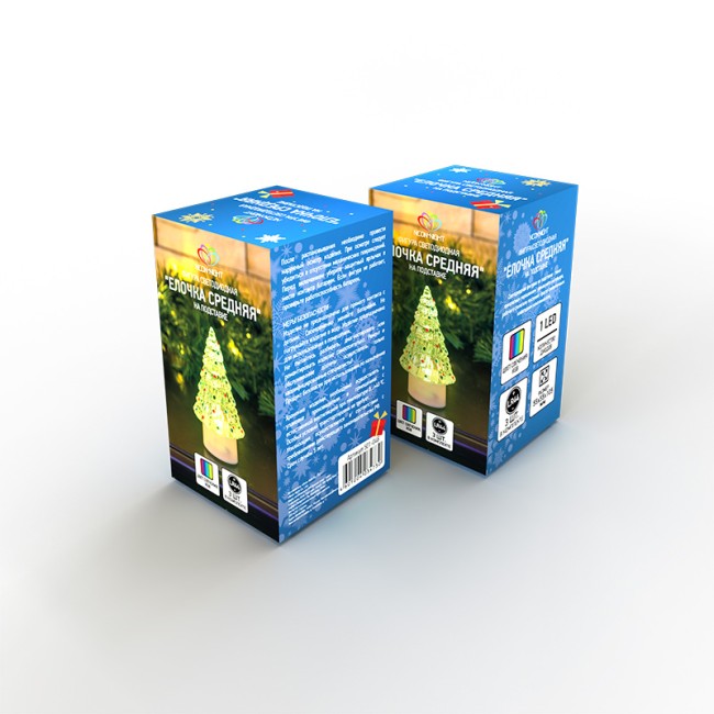 Фигура светодиодная на подставке Елочка средняя, RGB Фигура светодиодная на подставке Елочка средняя, RGB