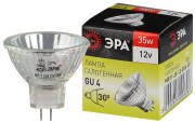 Лампа накаливания галогенная GU4-MR11-35W-12V-30CL(галоген, софит, 35Вт, нейтр, GU4) ЭРА (10/200/14400) ЭРА Лампа накаливания галогенная GU4-MR11-35W-12V-30CL(галоген, софит, 35Вт, нейтр, GU4) ЭРА (10/200/14400) ЭРА