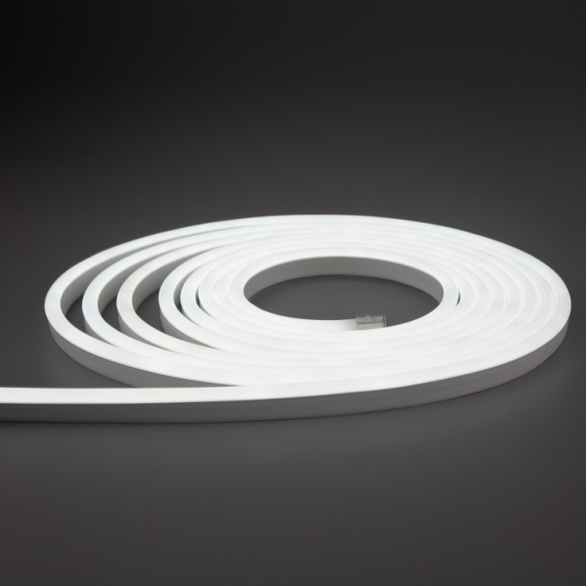 Гибкий неон LED SMD 8х16 мм, односторонний, белый, 120 LED/м, 5 м