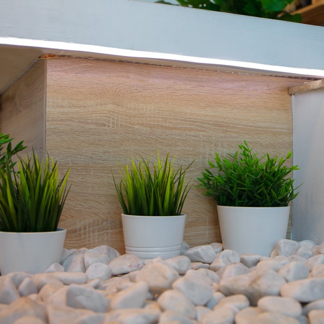 Гибкий неон LED SMD 8х16 мм, односторонний, белый, 120 LED/м, 5 м