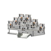 Клемма трехуровневая зажим push-in 6 точек подключения 2.5кв.мм сер. DKC VPR-2.5-3L-GY Клемма трехуровневая зажим push-in 6 точек подключения 2.5кв.мм сер. DKC VPR-2.5-3L-GY