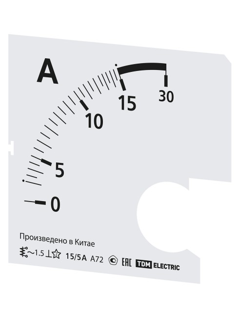 Шкала Ш72   15/5А-1,5 (для А72 Х/5А) TDM Шкала Ш72   15/5А-1,5 (для А72 Х/5А) TDM