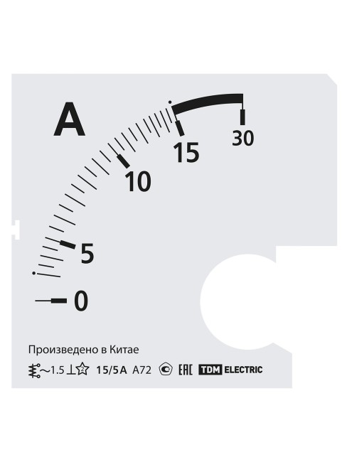 Шкала Ш72   15/5А-1,5 (для А72 Х/5А) TDM Шкала Ш72   15/5А-1,5 (для А72 Х/5А) TDM