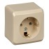 Розетка 1-м ОП Этюд 16А IP20 250В с заземл. без защ. шторок крем. SE PA16-003K Розетка 1-м ОП Этюд 16А IP20 250В с заземл. без защ. шторок крем. SE PA16-003K