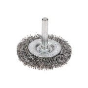 Щетка дисковая для дрели витая стальная проволока 50мм Kranz KR-91-1244 Щетка дисковая для дрели витая стальная проволока 50мм Kranz KR-91-1244